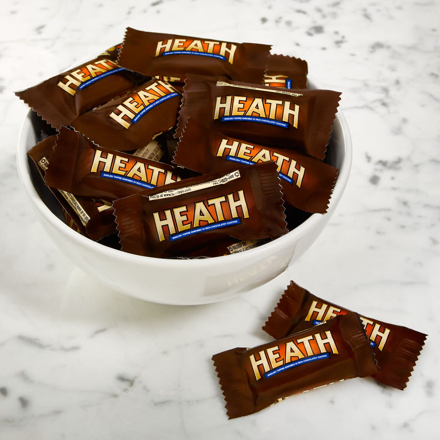 (3 pack) Heath Miniatures Chocolatey English Toffee Candy, Family Pack 17.25 oz