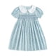 thumbnail image 1 of Vestido Curipeer para niñas pequeñas, verano, floral, azul, 2T, 1 of 6