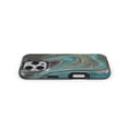 thumbnail image 4 of DesignSkinz Scratch-Resistant Hard Slim Case Compatible with iPhone 16 Plus (Compatible with MagSafe) - Swirling Dark Acrylic Marble, 4 of 9
