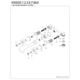 thumbnail image 6 of Kingston Brass KS5021AX  Two-Handle Wall Mount Roman Tub Faucet, Polished Chrome, 6 of 7