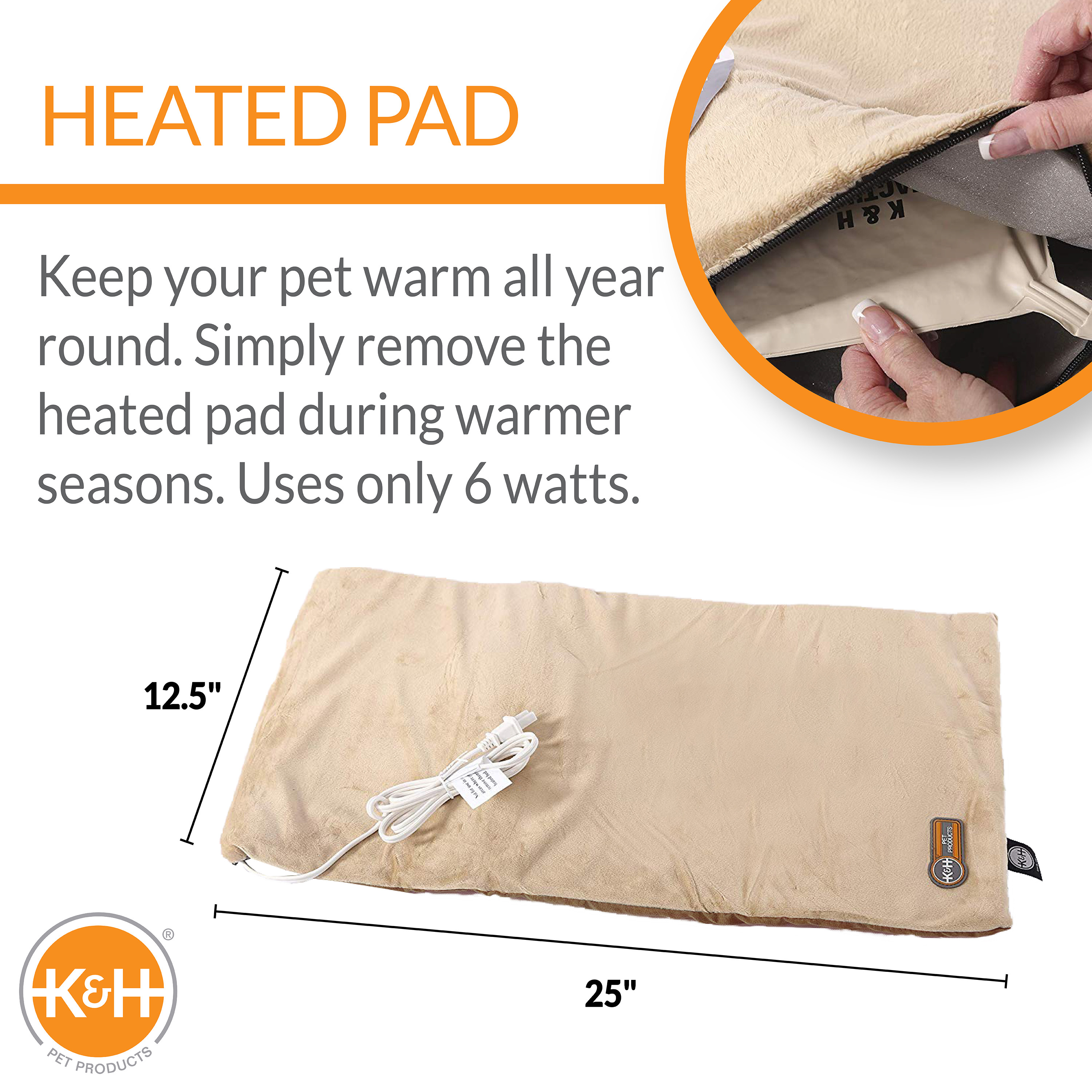 Thermo-Pet Mat - K&H Pet Products Mocha