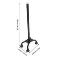 thumbnail image 2 of HAMPPLIES Black Rubber Walking Cane Tip Quad Foot Design for Enhanced Stability and Comfort, 2 of 8