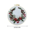 thumbnail image 3 of Hovilon Clearance！Beginner's Embroidery Flower Kit，Flower Embroidery Kit for Beginners Adults-Beginner Hand Embroidery 0 Based Diy Hand Embroidery Material Package with Hoops,Threads and Needles, 3 of 5