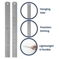 thumbnail image 3 of Unbranded Stainless Steel Ruler with Inch/Metric Conversion Table, 36 Inch, 2 Count, 2 Pack, 3 of 5