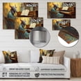 thumbnail image 4 of Designart "Musical Goat I" Animals Goat Metal Art Living Room, 4 of 5