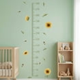 thumbnail image 3 of REGALWOVEN Sunflower Design Height Measurement Ruler, Self-adhesive Height Measure Mural for Teens Baby Bedroom Green Yellow 57.4 x 17.7 Inch, 3 of 7