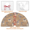 thumbnail image 4 of Yiaed Cactus Alpaca Print Christmas Tree Skirt , Tree SkirtsTree Mat for Christmas Winter Holiday Indoor Decorations-48", 4 of 7