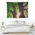 thumbnail image 3 of GOSMITH  Extra Large Wall Tapestry for Bedroom Decoration Nature Forest Tapestry Tree Tapestry Landscape Tapestry Dark Green Tapestry, 40x30 Inch, 3 of 7