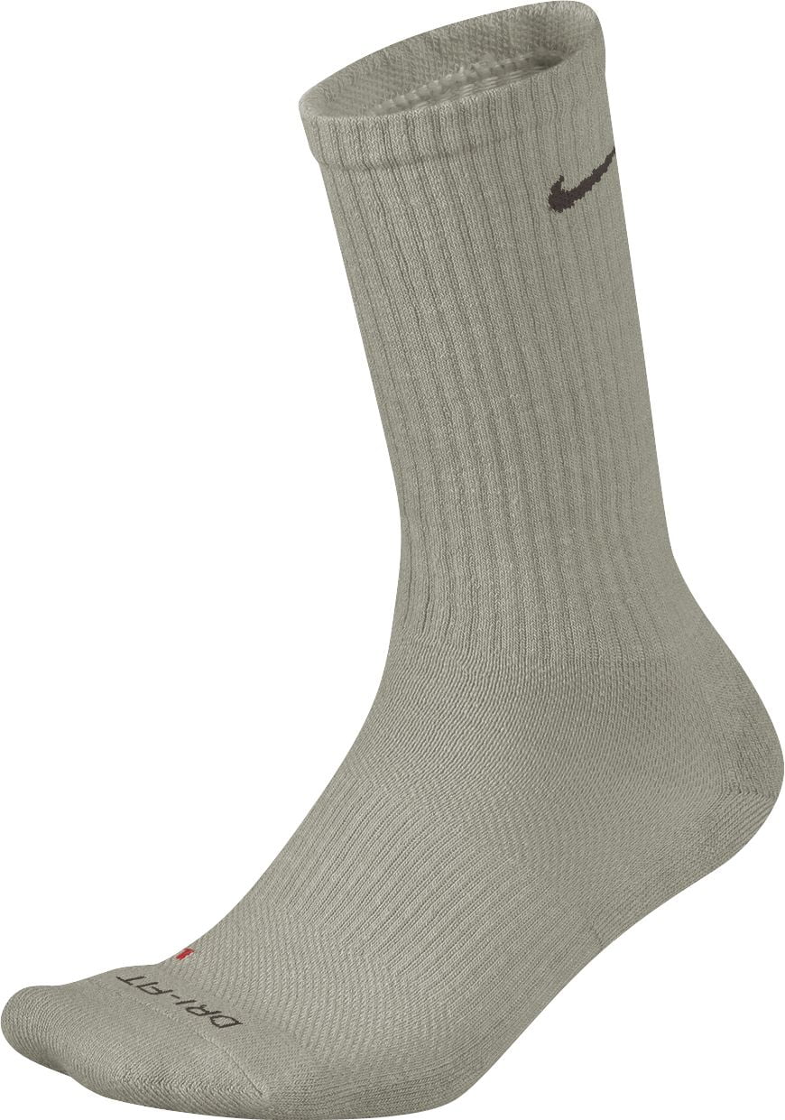 NEW Nike DriFit Tour Crew Classic Stone/Baroque Brown Socks Men's 812