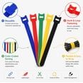 thumbnail image 2 of 100 Pack Adjustable 7.9 Inch Fastening Cable Ties, Cord Organizers for Electronics, Home and Office, TIKA, 2 of 7