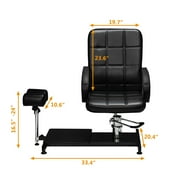OmySalon Pedicure Unit Chair with Hydraulic Chair & Foot Rest, Foot Massage Station Nail Spa Furniture, Perfect for Beauty Salon Home Use