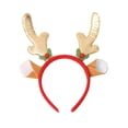 thumbnail image 1 of Friday Deals! Generics Hot Christmas Headband Santa Party Decor Double Hair Clasp Hoop, 1 of 2