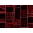 thumbnail image 1 of Ahgly Company Indoor Rectangle Patchwork Red Transitional Area Rugs, 6' x 9', 1 of 4
