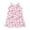 White, variant on OOOUM Girls Floral Print Sundress Sleeveless Spaghetti Strap Swing Dress Crewneck Loose Summer Beach Casual Dress Hot Pink 4-5 Years