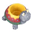 thumbnail image 1 of Small Plant Pot, Resin Succulent Planter Drainage Holes Tortoise Shape  for Garden, 1 of 8