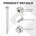 thumbnail image 3 of 8 Pcs 304 Stainless Steel Shoulder Bolt 6mm Shoulder Dia 65mm Shoulder Length M5x0.8 Thread Hex Socket Shoulder Bolts for Hydraulic Injection Molding Machinery Industries, 3 of 6