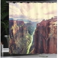 thumbnail image 4 of Ambesonne American Shower Curtain, Grand Canyon River, 69"Wx84"L, Multicolor, 4 of 5