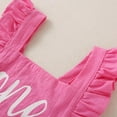 thumbnail image 5 of Fesfesfes Summer Rompers Baby Girls Letter Printed 1st Birthday Gift Sleeveless Jumpsuit Casual Bodysuit Onesie On Sale, 5 of 9