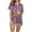 Coffee, variant on Women's Soft Cotton Printed Sleeves Short Sleeves Set Sleepwear Loungewear Short Sleeve Top Short Homewear S-2XL