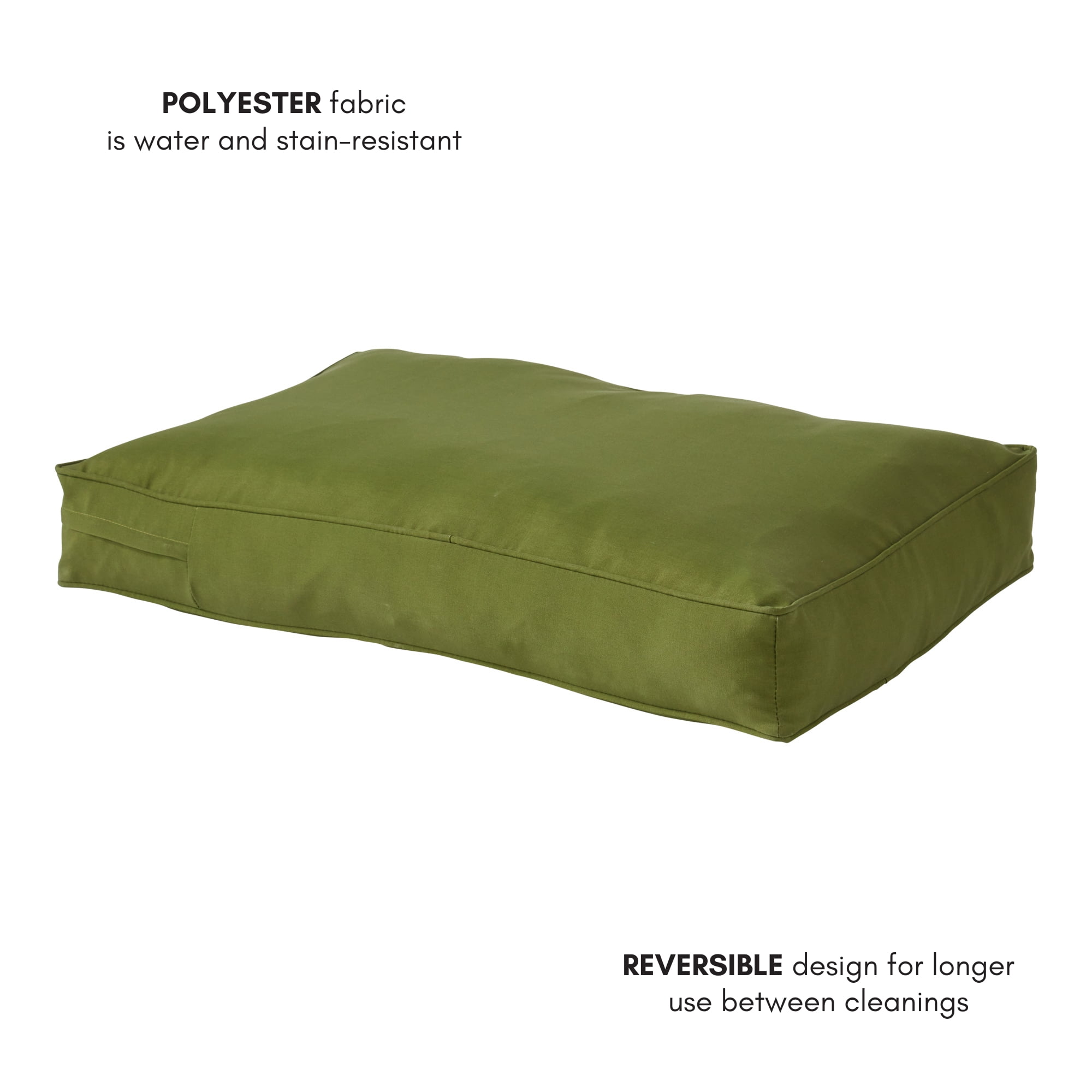 Happy Hounds Casey Indoor/Outdoor Pillow Style Dog Bed, Hunter, Small (36 x 24 in.)