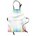 thumbnail image 1 of Colorful Apron Digital Artwork Musical Volume Tone Absrtact Picture Little Square Mosaic Tiles, Unisex Kitchen Bib Apron with Adjustable Neck for Cooking Baking Gardening, Multicolor, by Ambesonne, 1 of 3