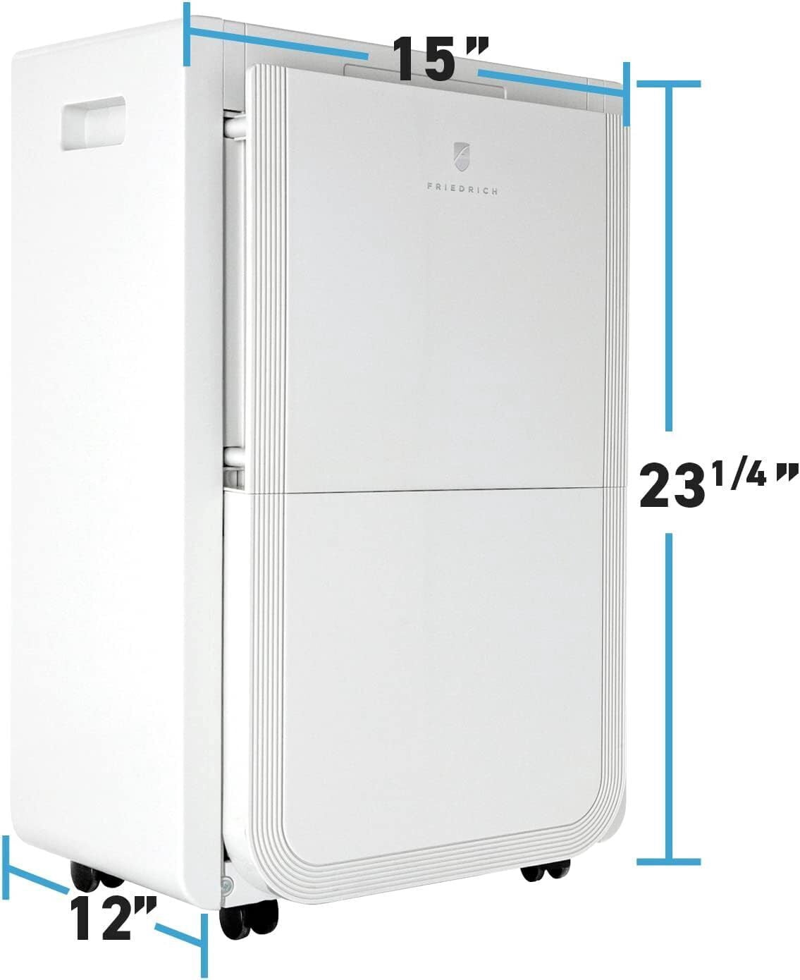 Friedrich D35B1B 35 Pint Dehumidifier with Built-In Drain Pump