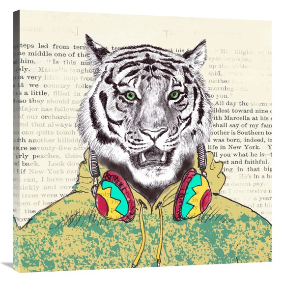 Global Gallery's 'Sporty Guy (detail)' by Matt Spencer Stretched Canvas Wall Art