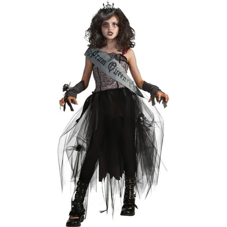Girl's Gothic Prom Queen Halloween Costume