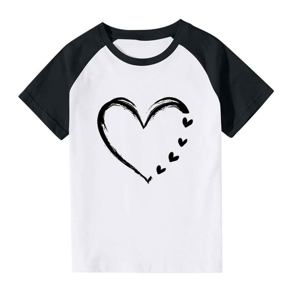 ShiShine Toddler Boy Girls Short Sleeve T Shirts Cute Print Crewneck Tee Tops Summer Casual Loose Blouses Summer Clothes
