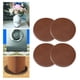 thumbnail image 4 of Juego de 4 protectores antideslizantes para ruedas de muebles Marrón claro, 4 of 9