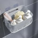 thumbnail image 5 of Organizador de ducha portátil | Cesta organizadora de plástico para baño con asa y orificios de drenaje | Bolsa de almacenamiento para artículos de tocador, dormitorios universitarios o lavandería, 5 of 6