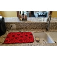 thumbnail image 2 of Day of the Dead Orange Dish Drying Mat, 2 of 7