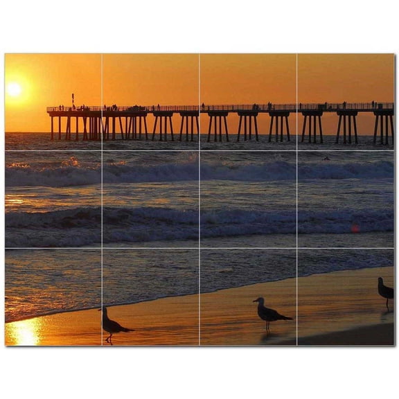 Sunset Photo Ceramic Tile Mural Kitchen Backsplash Bathroom Shower 405924-L43