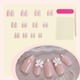 thumbnail image 3 of Set de uñas postizas LBPEPAMZ Pink Medium Almond con diseño 3D, 3 of 4