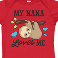 thumbnail image 4 of Inktastic My Nana Loves Me with Sloth and Hearts Boys or Girls Baby Bodysuit, 4 of 5