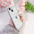thumbnail image 5 of Compatible for iPhone 14 Plus Case Clear with Card Holder, Cute Heart Pattern Love Design for Women Girl, Protective Soft TPU Shock-Absorbing Wallet Case for iPhone 14 Plus-White Heart, 5 of 13