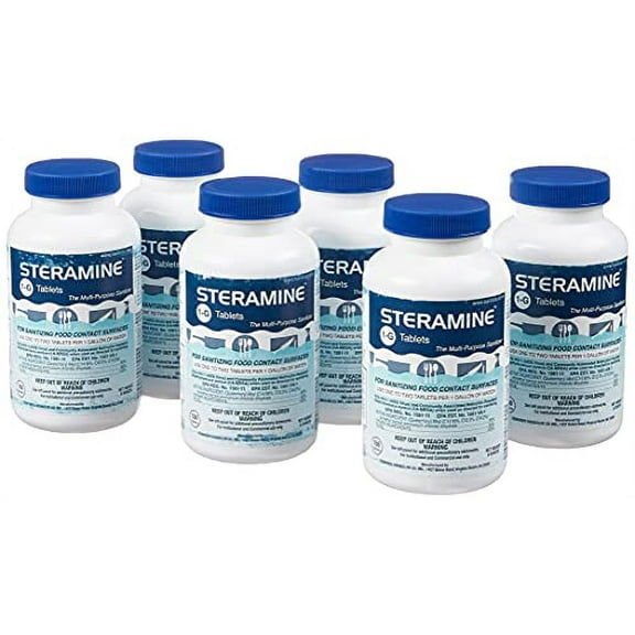 Quaternary Sanitizing Tablets, Case of 6