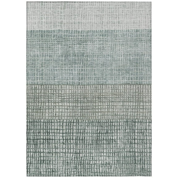 Dalyn Rugs Machine Washable Indoor/Outdoor Chantille Aqua 2'6" x 3'10" Rug