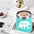 thumbnail image 2 of Mama Bear Wine Glass Tumbler 12 Z Insulated Stainless Steel Travel Mug with Straw for Mom Birthday Mothers Day Cute Mom Cups, 2 of 6