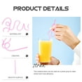 thumbnail image 6 of LOLIPPYY 1 Set Bachelorette Party Straws Assorted Colorful Curly Plastic Drinking Straws for Fun Party Beverages, 6 of 7