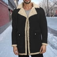 thumbnail image 1 of LOVZFMLL Jackets for Men's Casual Winter Casual Solid Color Coats Long Sleeve Button Overcoat Jacket, 1 of 6
