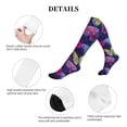 thumbnail image 5 of Lsque Paint Butterflies Pattern Sport Compression Socks for Men & Women 15-20 mmHg Knee High Nurse Pregnant Running Medical and Travel Athletic, 5 of 6