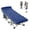 Denim, variant on HHBEAUTY Camping Cot for Adult 28" Extra Wide, Heavy-Duty 1200D Oxford Cot for Sleeping, Portable Folding Camp Bed with Mat & Carry Bag