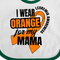 thumbnail image 4 of Inktastic I Wear Orange For My Mama Leukemia Awareness Boys or Girls Baby Bib, 4 of 4