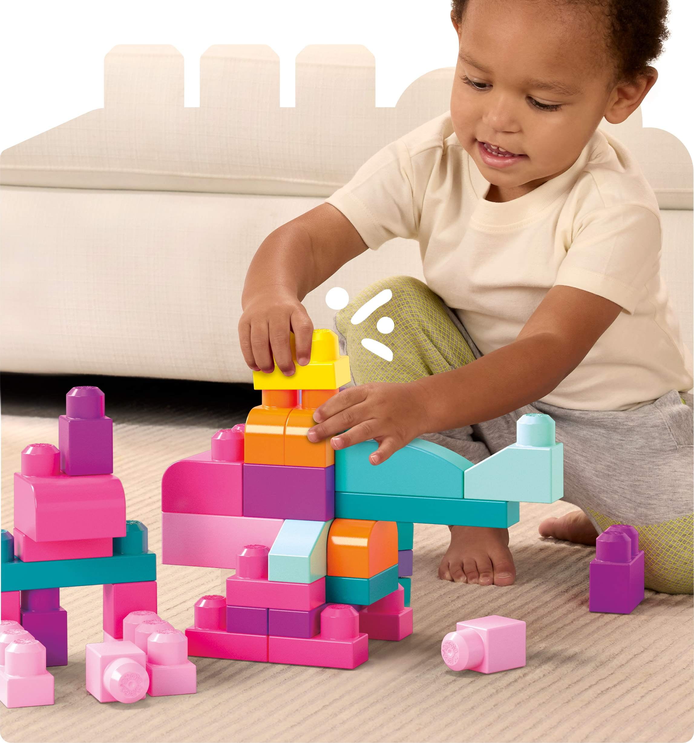 Mega Bloks Grand sac de blocs [80 pièces] Âges 1-5
