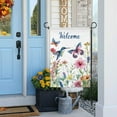 thumbnail image 2 of Welcome Spring Hummingbird and Floral Garden Flags 12×18 Inch Double Sided Decorative Yard Banner Seasonal Flag for Outdoor Outside Decor, 2 of 6