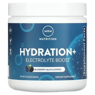 MRM Nutrition Hydration  Electrolyte Boost, Blueberry Acai, 4.76 oz (135 g)