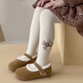 thumbnail image 5 of Posijego Little Girl Tights Floral Knit Warm Stockings Winter Warm Toddler Tights for Cold Weather 2-12 Years, 5 of 7