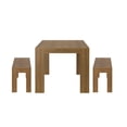 thumbnail image 5 of Plank+Beam Modern Dining Table Set with 2 Benches, Solid Wood Kitchen Table for Dining Room/Kitchen, Seats 6, 72", Pecan, 5 of 10