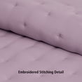 thumbnail image 2 of Mainstays King Comforter Set, Super Soft & Embroidered, 3-Piece, Hazy Purple, 2 of 5